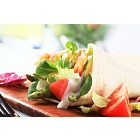 Salmon wrap sandwich