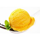 Yellow ice cream 