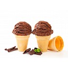 Chocolate ice cream cones