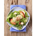 Healthy salad and crispy bread