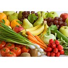 Assortment of fresh vegetables and fruit