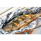 Baked trout with lemon and dill