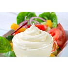 Vegetable salad with salad dressing